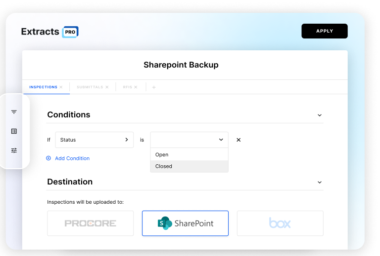 COPE Automations interface
