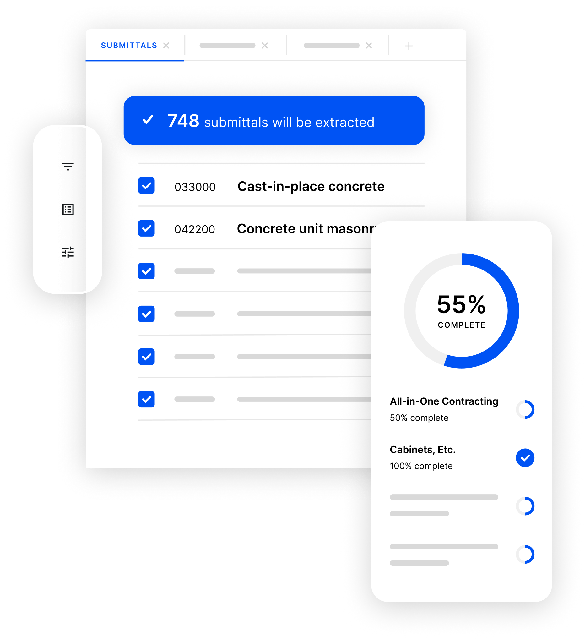COPE Closeout Log interface